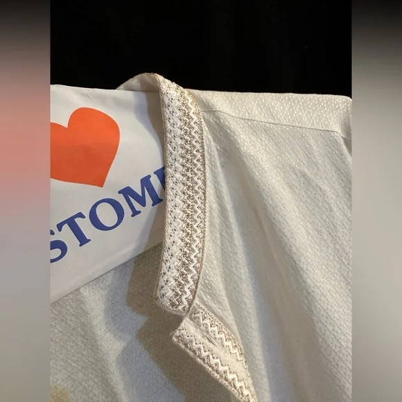 White Long Sleeve Tunic FLAWED - Picture 6 of 7